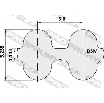 Auto-moto Řemen ozubený 635 D5M optibelt Omega HTD rukáv