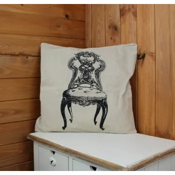 Povlak na dekorativní polštářek Povlak na polštář - zámecké křeslo 43x43cm