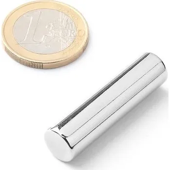 Dekorativní magnet Neodymový tyčový magnet Ø 12 mm, v. 50 mm, síla 6,3 kg