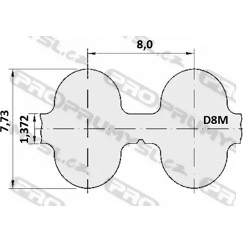 Autodíl Řemen ozubený 2504 D8M optibelt Omega rukáv