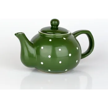 Konvice na čaj Konvice na čaj puntíkovaná zelená 1l