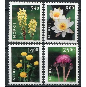 Poštovní známka (2000) MiNr. 1337 - 1340 ** - Norsko - Divoké květiny