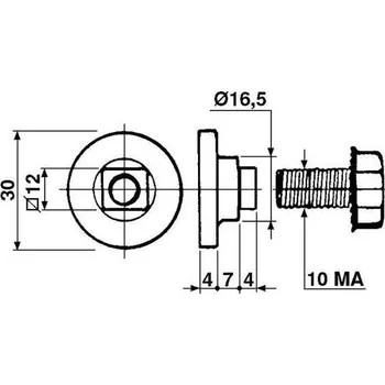 šroub nože vhodné pro FELLA