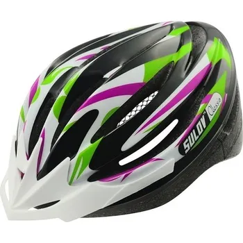 Cyklistická přilba Sulov Alessia fialová/zelená M