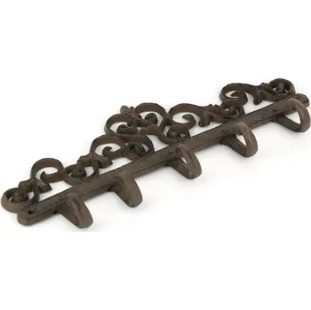 Věšák Nástěnný věšák s 5 háčky 32cm