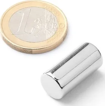 Dekorativní magnet Neodymový tyčový magnet Ø&nbsp;10&nbsp;mm, v.&nbsp;20&nbsp;mm, síla 5&nbsp;kg