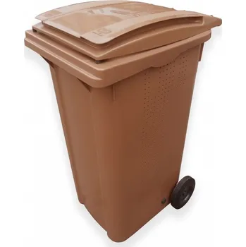 Odpadkový koš Popelnice BIO 240 litrů hnědá