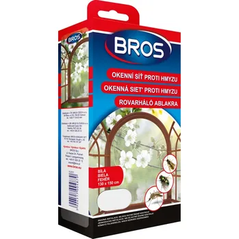 Síť proti hmyzu BROS Síťka proti hmyzu do okna 130 x 150 cm bílá