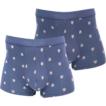 Boxerky PeSaiL Pánské boxerky MST-E510 ( 2 ks v balení ) Barva: Modrá, Velikost: XXL