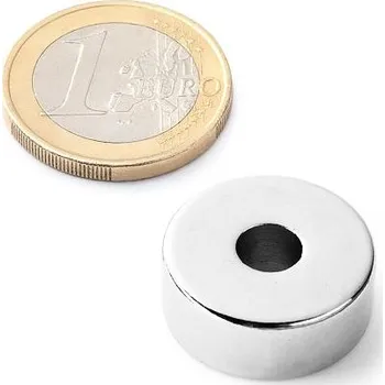 Dekorativní magnet Neodymový kruhový magnet Ø 20/6 mm, v. 8 mm, diametral, síla 6 kg