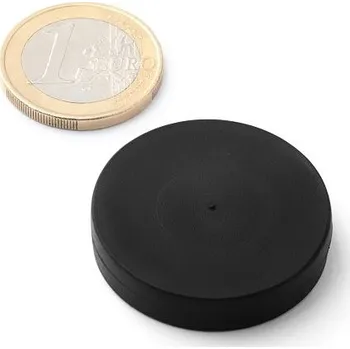 Dekorativní magnet Neodymový magnet kotouč Ø 32,2 mm, v. 6,6 mm, vodotěsný, pogumovaný, síla 10 kg