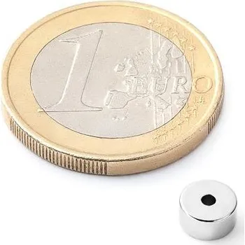 Dekorativní magnet Neodymový kruhový magnet Ø 6/1,5 mm, v. 3 mm, síla 760 g