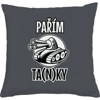 Polštář Polštář bavlněný s potiskem Polštář PAŘÍM TA(N)KY