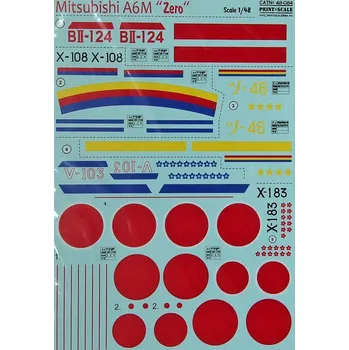Plastikový model Print Scale 1/48 Mitsubishi A6M Zero (wet decals)