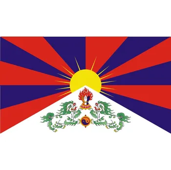 Vlajka Vlajka Tibet vlajka - 30 x 45 cm - tunel, karabina