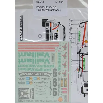 Plastikový model Reji model 1/24 Porsche 934 SC #6 VAILLANT white - 1976