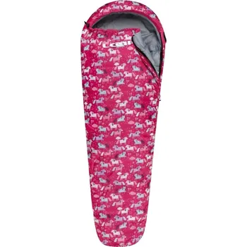 Spacák LOAP Base Unicorn levý růžový 160 cm