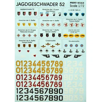 Plastikový model Print Scale 1/72 Jagdgeschwader 52