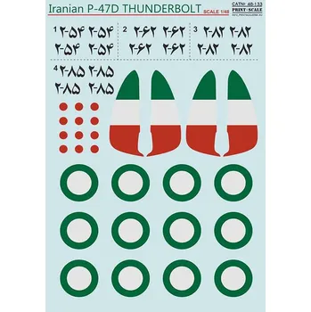 Plastikový model Print Scale 1/48 Iranian P-47D Thuderbolt (wet decals)