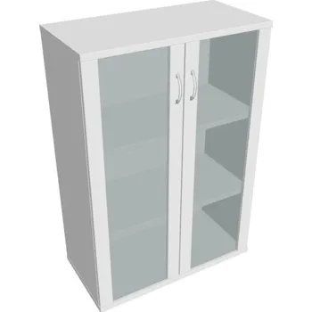 Kancelářský vozík HOBIS skříň policová dvéřová - S 3 80 04, bílá + doprava zdarma