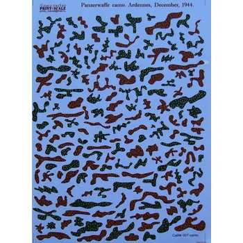 Plastikový model Print Scale 1/72 Panzerwaffe camo. Ardennes, December 1944