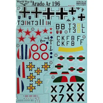 Plastikový model Print Scale 1/72 Arado Ar 196 WWII (wet decals)