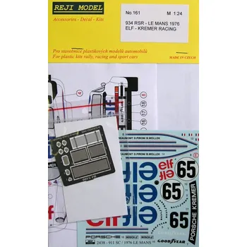 Plastikový model Reji model 1/24 Transkit Porsche 934 RSR LeMans 1976 (HELLER)
