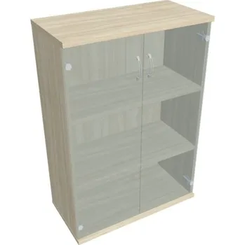 Kancelářský vozík HOBIS skříň policová dvéřová - S 3 80 08, akát + doprava zdarma