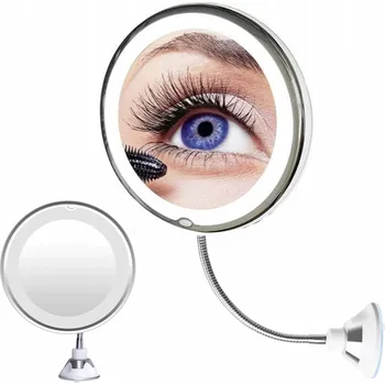 Kosmetické zrcátko ISO 9619 zrcátko s přísavkou a LED osvětlením