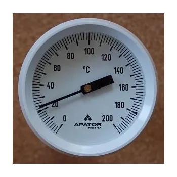 Kuchyňský teploměr Teploměr rovný DTR 0-200°C stonek 100 mm