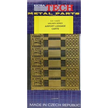 Plastikový model Extratech 1/144 Airport Luggage Carts (PE set)