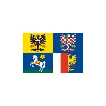 Vlajka Vlajka Moravskoslezského kraje vlajka - 30 x 45 cm - tunel, karabina