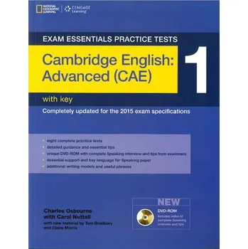 Anglický jazyk Exam Essentials Practice Tests: Cambridge English Advanced (CAE) 1 with Key Cengage Learning - Charles Osborne (2014, brožovaná) + DVD-ROM
