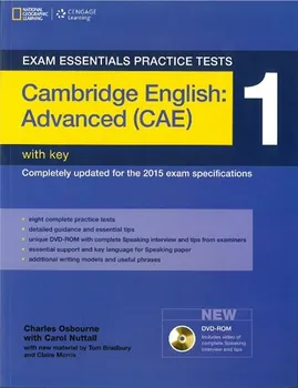 Anglický jazyk Exam Essentials Practice Tests: Cambridge English Advanced (CAE) 1 with Key Cengage Learning - Charles Osborne (2014, brožovaná) + DVD-ROM