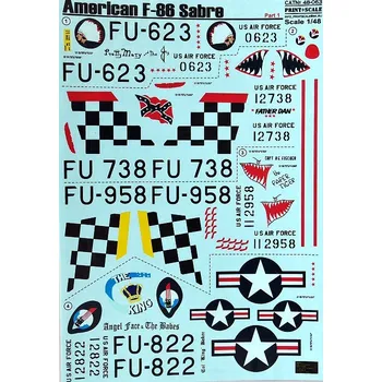 Plastikový model Print Scale 1/48 American F-86 Sabre Part 1 (wet decals)