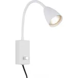 Rabalux 6720 nástěnná lampa Mika 1x25W | GU10 | IP20 - bílá, vypínač na těle + K nákupu nad 3000 Kč dárek zdarma