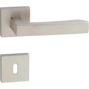 Dveřní kování klika FO - HAMMER - HR Provedení: kl./kl. na rozetách, Povrch: NP - nikl perla (N16) 8584138346565