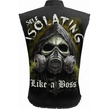 Pánská košile Košile bez rukávů/Vesta Spiral KARANTÉNA 2020 - SELF ISOLATION DT254880 Velikost: L