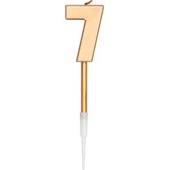 Dortová svíčka Folat SVÍČKA bronzová metalická 7