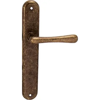 Dveřní kování Štítová klika M&P kování ELEGANT mosaz Provedení: klika/klika bez otvoru, Povrch: OBA - Antik bronz 8584138406603