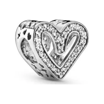 Přívěsek Přívěsek PANDORA Třpytivé srdce nepravidelného tvaru 798692C01