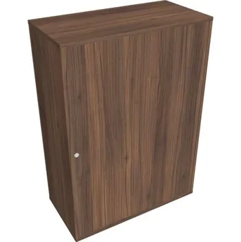 Kancelářský vozík HOBIS skříň policová, roleta pravá - DZ 3 80 07 P, ořech + doprava zdarma