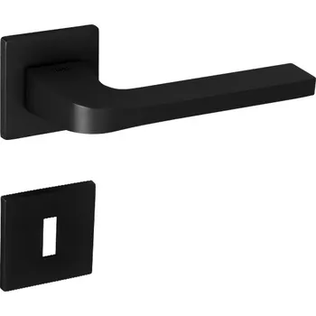 Dveřní kování klika TI - SUPRA - HR 3097 5 S Provedení: kl./kl. + BB rozety (otvor pro klíč), Povrch: BS - černá mat (153) 8584138277135