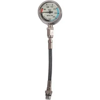 Potápěčský počítač Potápěčský Tlakoměr MARES XR - SPG52 - Hadice 15cm - O2 BAR