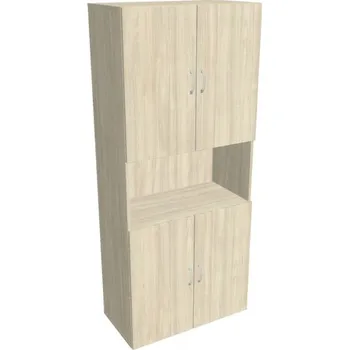 Kancelářský vozík HOBIS skříň policová dvéřová - D 5 80 05, akát + doprava zdarma