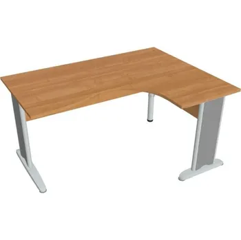 Kancelářský vozík HOBIS kancelářský stůl pracovní tvarový, ergo levý - CE 2005 L, olše + doprava zdarma