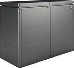 Zahradní skříň Biohort HighBoard plechová 160 x 70 x 118 cm tmavě šedá metalická