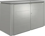 Zahradní skříň Biohort HighBoard plechová 200 x 84 x 127 cm šedý křemen metalická