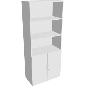 Kancelářský vozík HOBIS skříň policová dvéřová - D 5 80 03, bílá + doprava zdarma