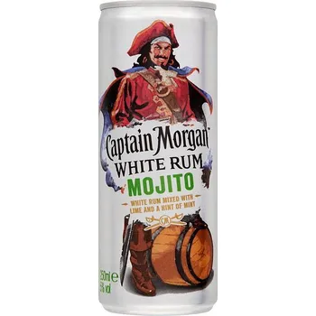 Míchaný nápoj Captain Morgan White Rum Mojito 250 ml